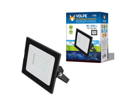 Прожектор светодиодный Volpe ULF-Q513 30W/DW IP65 220-240В Black UL-00003984 Прожектор светодиодный Volpe ULF-Q513 30W/DW IP65 220-240В Black UL-00003984