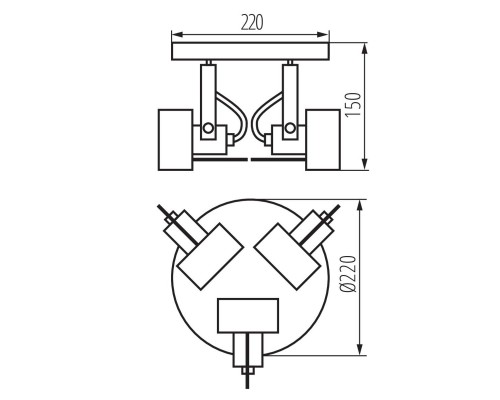 Спот Kanlux SONDA II EL-3O B 34926