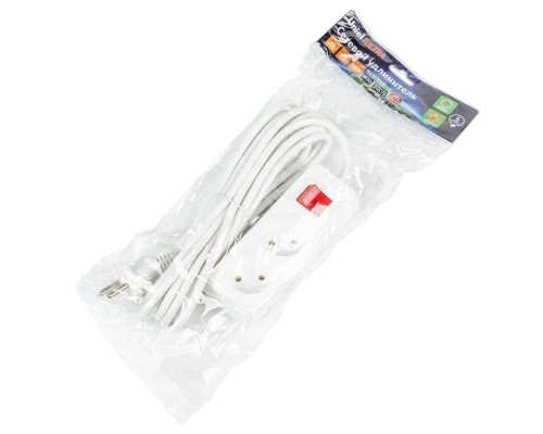 Удлинитель Uniel Ultra 2гн х 5м б/з S-CU2-5B White UL-00009993