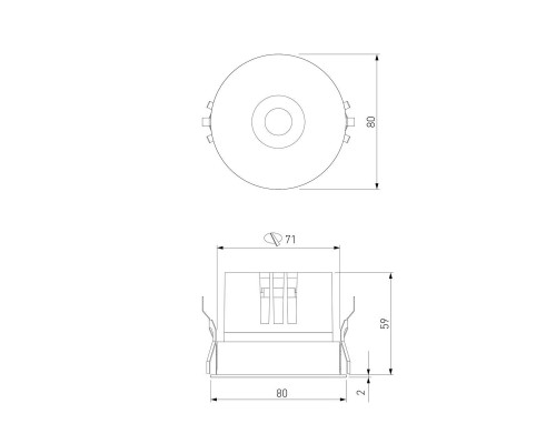 Встраиваемый светодиодный светильник Elektrostandard Bliss 25070/LED a069409 Встраиваемый светодиодный светильник Elektrostandard Bliss 25070/LED a069409