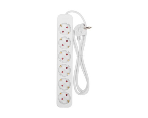 Удлинитель STANDARD 6 гнезд, 1,5м, 3х1,0мм?, с/з, белый REXANT 13-4043 Удлинитель STANDARD 6 гнезд, 1,5м, 3х1,0мм?, с/з, белый REXANT 13-4043