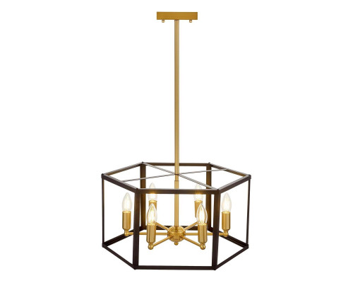 Подвесная люстра Lumina Deco Lorton LDP 1142-6 BK+MD