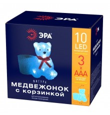 Светодиодная фигура ЭРА медвежонок с корзинкой ENIOF - 12 Б0047974