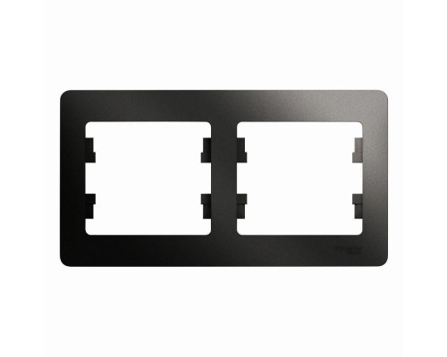 Рамка 2-постовая Systeme Electric Glossa антрацит GSL000702 Рамка 2-постовая Systeme Electric Glossa антрацит GSL000702