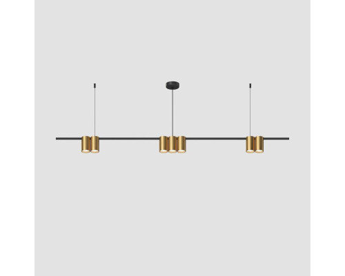 Подвесная люстра Denkirs Orbit DK4063-BK+SG Подвесная люстра Denkirs Orbit DK4063-BK+SG