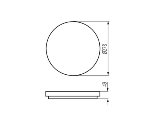 Настенный потолочный светильник Kanlux VARSO LED 18W-NW-O 26441