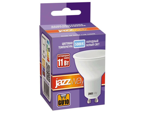 Лампа светодиодная Jazzway GU10 11W 5000K матовая 5019515 Лампа светодиодная Jazzway GU10 11W 5000K матовая 5019515