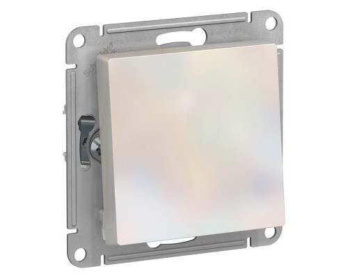 Переключатель одноклавишный Systeme Electric AtlasDesign 10A 250V жемчужный ATN000461