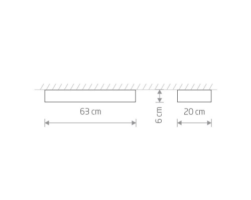 Потолочный светильник Nowodvorski Soft Ceiling Led 60x20 7526