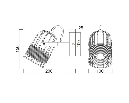 Спот Vele Luce Extra VL6472W01