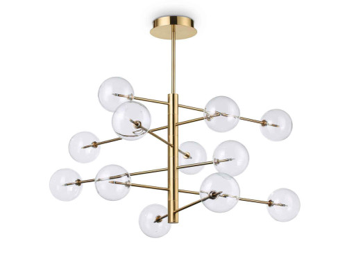 Подвесная люстра Ideal Lux Equinoxe SP12 Ottone Antico 200125 Подвесная люстра Ideal Lux Equinoxe SP12 Ottone Antico 200125
