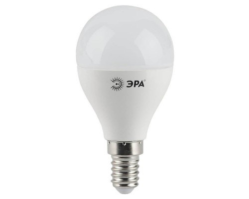 Лампа светодиодная ЭРА E14 9W 4000K матовая LED P45-9W-840-E14 Б0029042