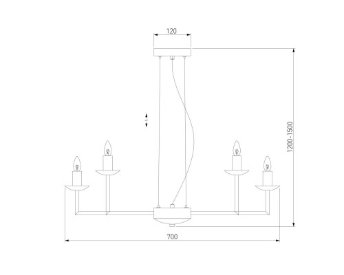 Подвесная люстра Eurosvet Cariso 60150/10 хром