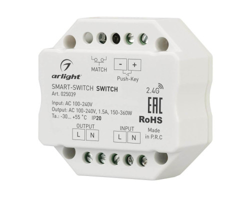 Выключатель Arlight Smart-Switch 025039 Выключатель Arlight Smart-Switch 025039
