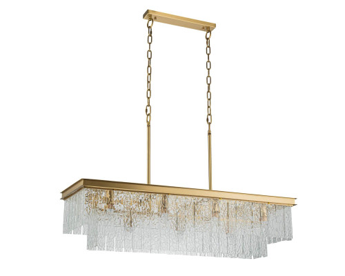Подвесная люстра Belfast Harland 6308-10C BR CL Подвесная люстра Belfast Harland 6308-10C BR CL