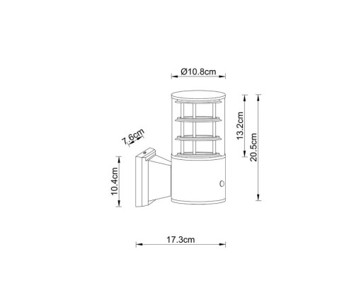 Уличный настенный светильник Arte Lamp Tokyo A5316AL-1BK Уличный настенный светильник Arte Lamp Tokyo A5316AL-1BK