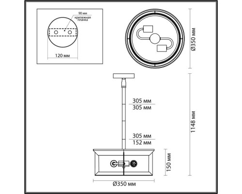 Уличный подвесной светильник Odeon Light Nature Mavret 4961/2 Уличный подвесной светильник Odeon Light Nature Mavret 4961/2