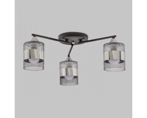 Потолочная люстра IMEX MD.0877-3-S BK+CH Потолочная люстра IMEX MD.0877-3-S BK+CH