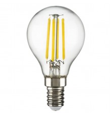 Лампа светодиодная филаментная Lightstar LED Filament E14 6W 3000K грушая прозрачная 933802