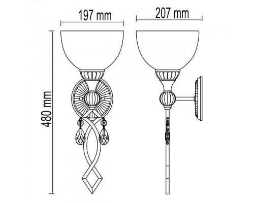 Бра Chiaro Айвенго 382020301