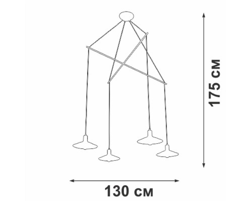 Подвесная люстра Vitaluce V4825-1/4S