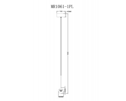 Подвесной светодиодный светильник MyFar Kollins MR1061-1PL