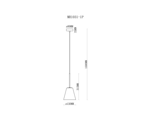Подвесной светильник MyFar Stiven MR1031-1P Подвесной светильник MyFar Stiven MR1031-1P