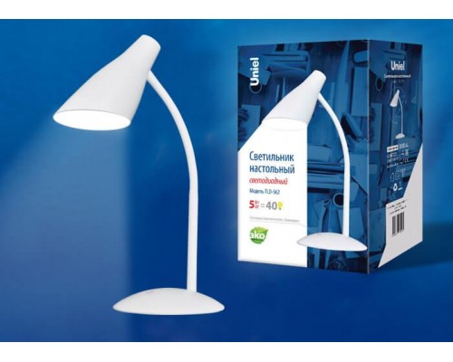 Настольная лампа Uniel TLD-562 White/LED/360Lm/4500K/Dimmer UL-00004464 Настольная лампа Uniel TLD-562 White/LED/360Lm/4500K/Dimmer UL-00004464