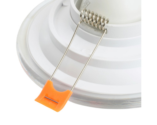 Светильник встраиваемый Feron DL8270 потолочный MR16 G5.3 прозрачный, белый 51151