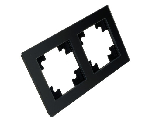 Рамка 2-постовая Stekker Катрин черный матовый GFR00-7002-05М 49601 Рамка 2-постовая Stekker Катрин черный матовый GFR00-7002-05М 49601