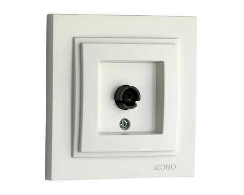 ТВ-розетка концевая Mono Electric Despina экран белый 102-190005-138 ТВ-розетка концевая Mono Electric Despina экран белый 102-190005-138