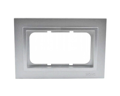 Рамка двойная Mono Electric Despina серебро 102-210000-165 Рамка двойная Mono Electric Despina серебро 102-210000-165