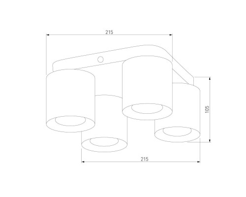 Потолочная люстра TK Lighting 6511 Vico Black Gold Потолочная люстра TK Lighting 6511 Vico Black Gold