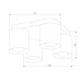 Потолочная люстра TK Lighting 6511 Vico Black Gold