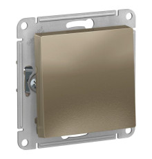 Переключатель одноклавишный перекрестный Systeme Electric AtlasDesign 10A 250V шампань ATN000571