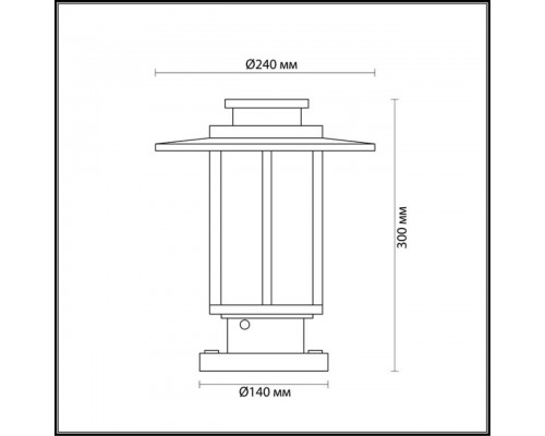 Уличный светильник Odeon Light Nature Mito 4047/1B