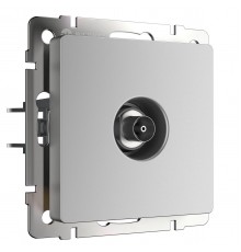 ТВ-розетка Werkel проходная серебряный WL06-TV-2W 4690389073496