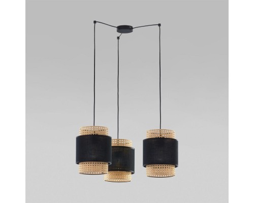 Подвесная люстра TK Lighting 6549 Boho Black