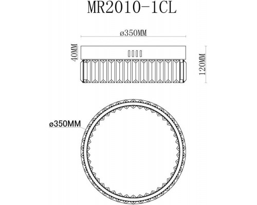 Потолочный светодиодный светильник MyFar Irina MR2010-1CL