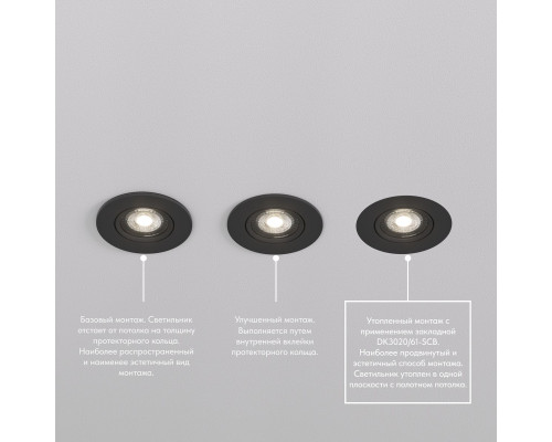 Встраиваемый светильник Denkirs Billum DK3020-BK Встраиваемый светильник Denkirs Billum DK3020-BK