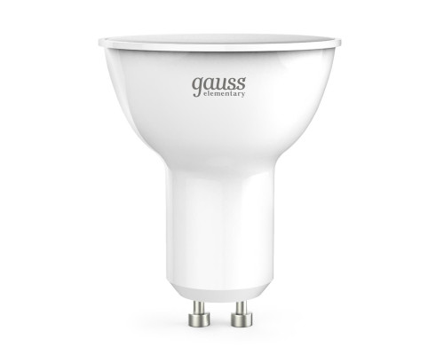 Лампа светодиодная Gauss GU10 7W 3000K матовая 13617 Лампа светодиодная Gauss GU10 7W 3000K матовая 13617