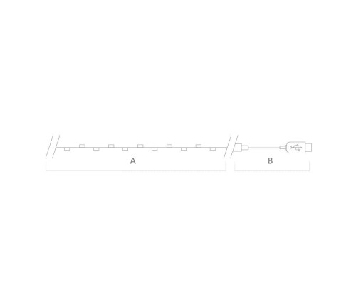 Светодиодная гирлянда Feron Роса USB дневной белый CL576 48187 Светодиодная гирлянда Feron Роса USB дневной белый CL576 48187