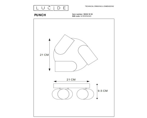 Спот Lucide Punch 13958/13/30 Спот Lucide Punch 13958/13/30