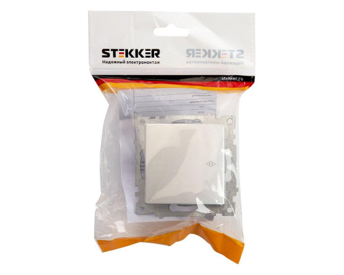 Переключатель одноклавишный Stekker Катрин серебро GLS10-7105-03 39576 Переключатель одноклавишный Stekker Катрин серебро GLS10-7105-03 39576