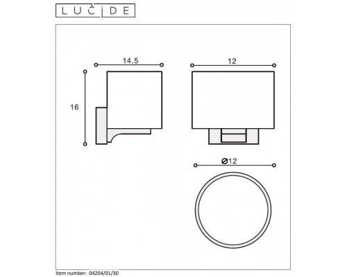 Подсветка для зеркал Lucide Jenno 04204/01/30