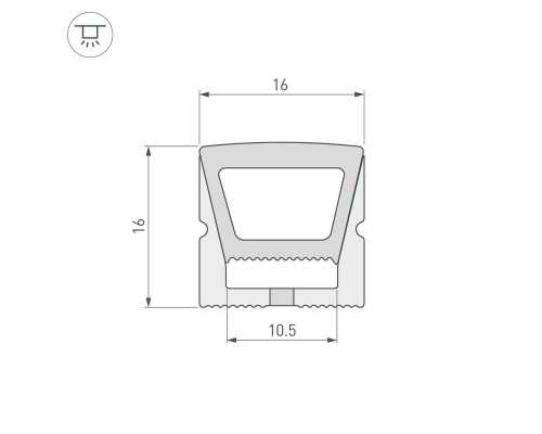 Профиль Arlight WPH-Flex-1616-Top-S11-50m White 040832