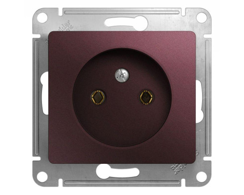 Розетка 2К Systeme Electric Glossa 16A 250V баклажановая GSL001141 Розетка 2К Systeme Electric Glossa 16A 250V баклажановая GSL001141
