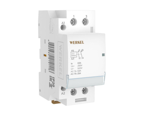 Контактор модульный 63 A 2NO (2 модуля) Werkel W942M63O 4690389212116