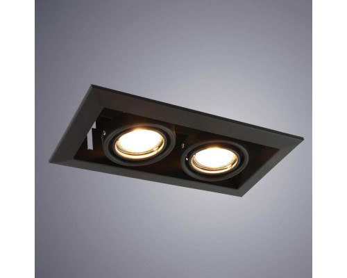 Встраиваемый светильник Arte Lamp Cardani Piccolo A5941PL-2BK Встраиваемый светильник Arte Lamp Cardani Piccolo A5941PL-2BK