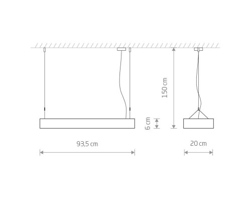 Подвесной светильник Nowodvorski Soft Led 90x20 7532